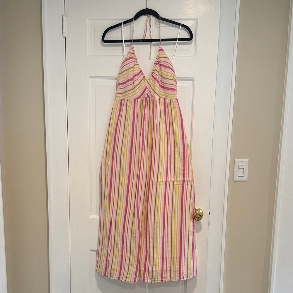 Old Navy Multicolor Striped Halter Dress - Picture 1 of 2